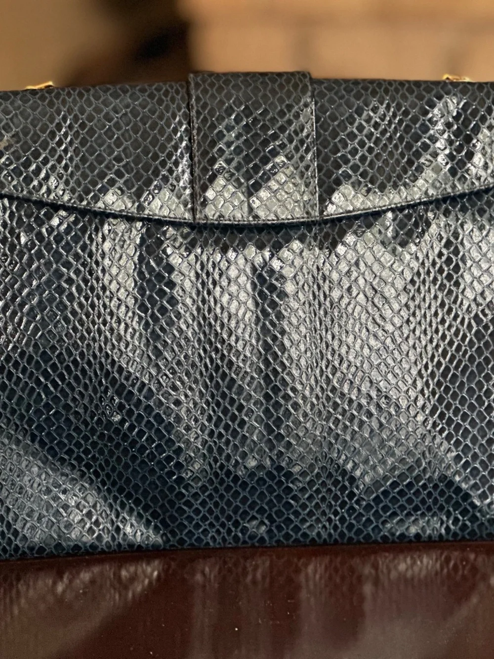 Navy Blue Handbag, Vintage Koret Nautical Shoulder Bag/Clutch